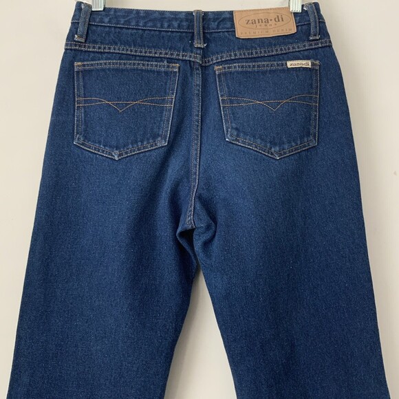 Zana.di Flare Leg Double Glitter Stripe Jeans Blue 7/8 - Picture 5 of 11